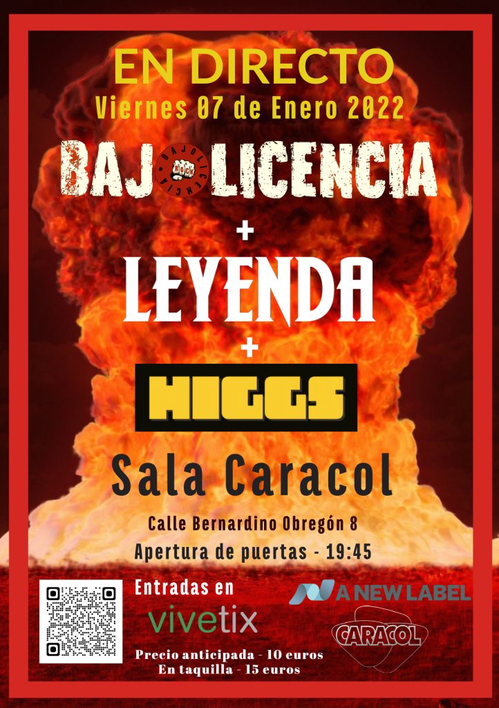 Higgs en directo en sala 'Caracol'