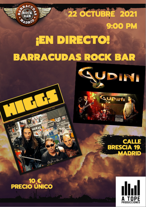 Gudini + Higgs en directo en Barracudas